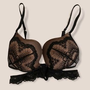 Plunge lace bra